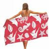Red Sea Fish Marine Life Microfiber Pool Beach Towel Portable Quick Dry Sand Outdoor Travel Swim Blanket Thin Yoga Women Kid Men