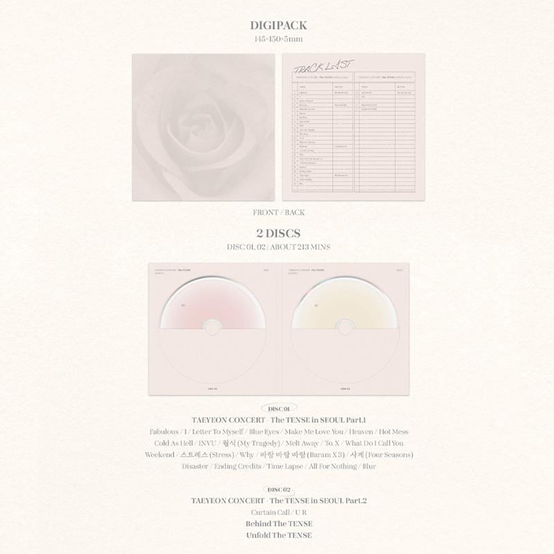 [PRE ORDER] TAEYEON (Girls' Generation) – TAEYEON CONCERT The TENSE Memory Box Blu-ray