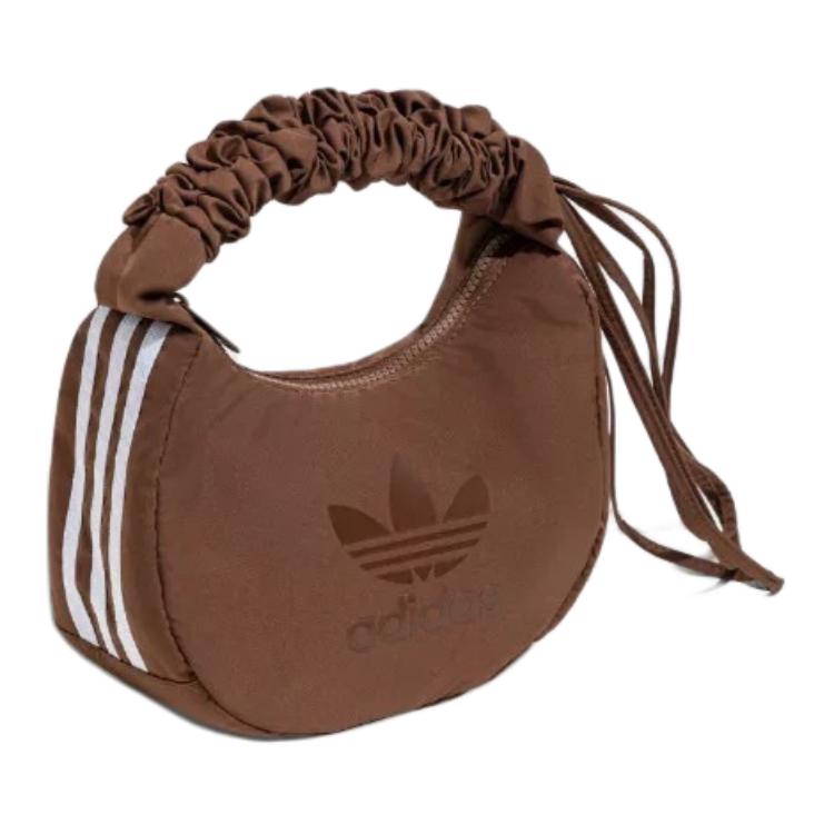 New Adidas Originals Recycled Fabric Cloud Bag, Shoulder Bag, Crossbody Bag, Handbag Regular Women's Dark Brown JZ2277