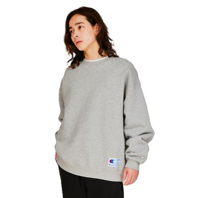 Champion Mânecă Lungă Bumbac SUA Croială Largă Gât Rotund Sweatshirt cu Logo Punctual Action, Stil, C3-Y034-070-M