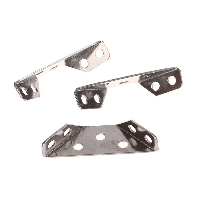 10Pcs Universal Furniture Corner Connector Stainless Steel Corner Brace Heavy Duty Angle Shelf Brackets For Wood