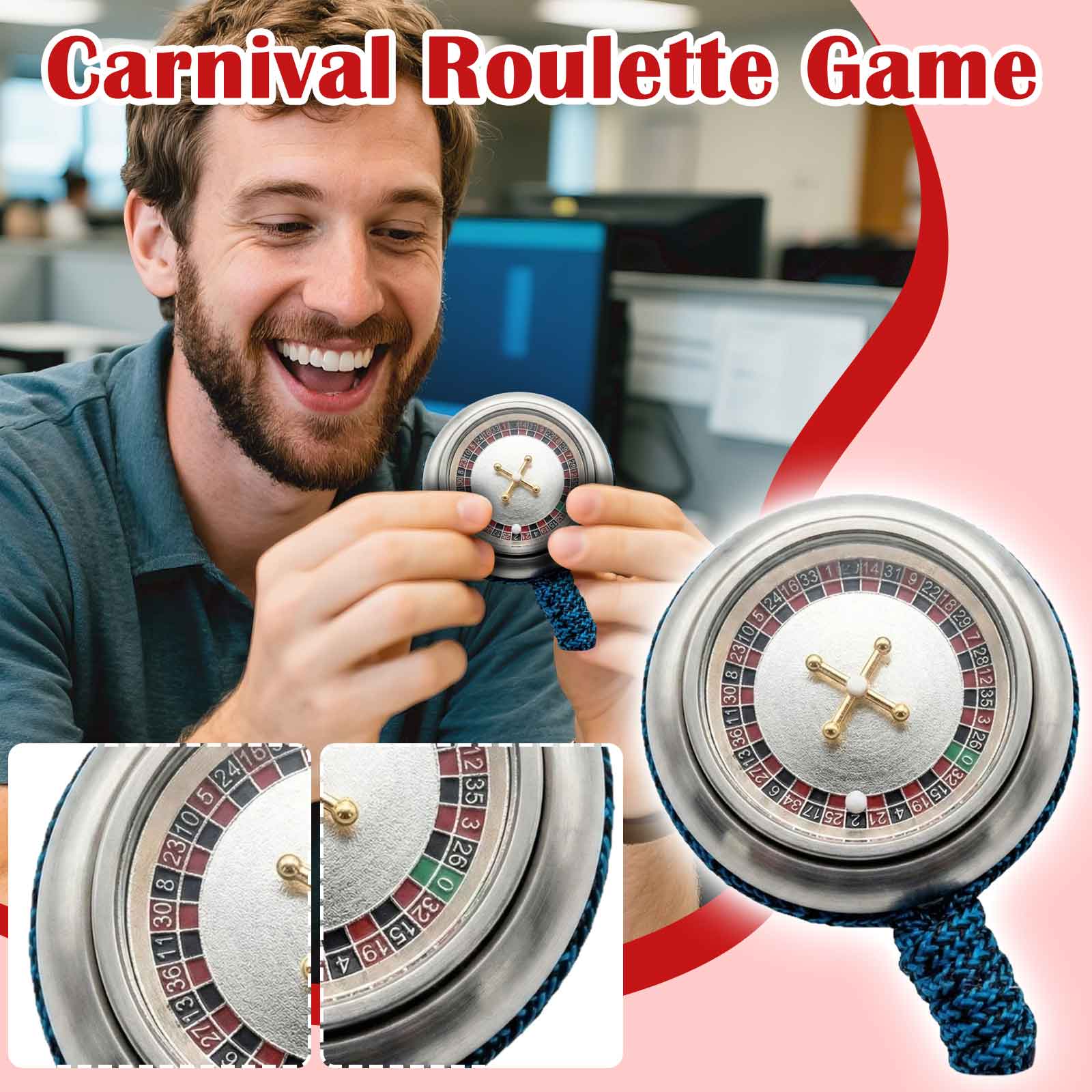 

Carnival Roulette Wheel Game - Colorful Spinning Tabletop Fun For Parties, Family Game Nights & Festive Gatherings One Size