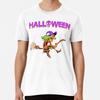 Halloween Crazy Witch On Broom Holiday T shiT-Shirt S-5XL Best T-Shirt