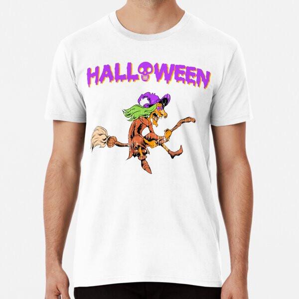 

Halloween crazy Witch on Broom Holiday T shiT-Shirt S-5XL Best T-Shirt XL