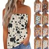 Crop topy pro ženy Sexy Cami tílko Letní trubkové Bez rukávů s potiskem Kamizolové tričko Vesta