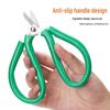 Gold Blade Green-Handled High-Carbon Steel Scissors - Sharp Industrial & Household Tool with Powerful Cut and Rubber Grip