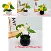 Faux Lotus Plant Indoor Decor With Plastic And Silk Fabric For Living Room Display