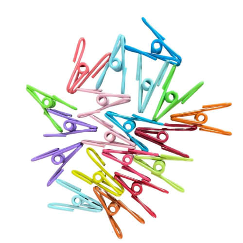 Set of 36 Colorful Clothespins, Non-Slip, Strong, Storage, Laundry, Clothes Drying, Bag Clips, Random Colors, Multi-Purpose, Stylish, Decorative