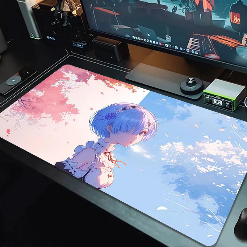 ReZero Print Cushion Non-slip Laptop Tablet Big Mousepad XXL Mat Mini PC Playmat With Lock Edge