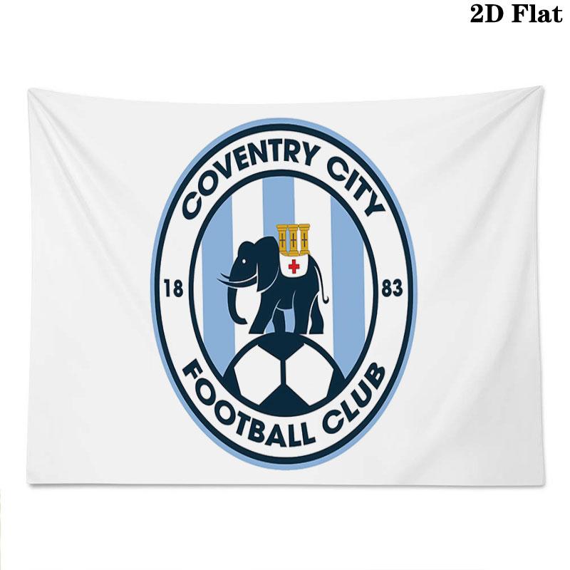 Coventry City Wall tapestry, aesthetic printed fabric blanket, suitable for bedroom, living room, and home decor.