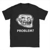Trollface Meme Rage Comic Funny Troll Joke Internet Cotton T-Shirt Men's Women Cotton Tees Short Sleeve T Shirts Unique Clothing