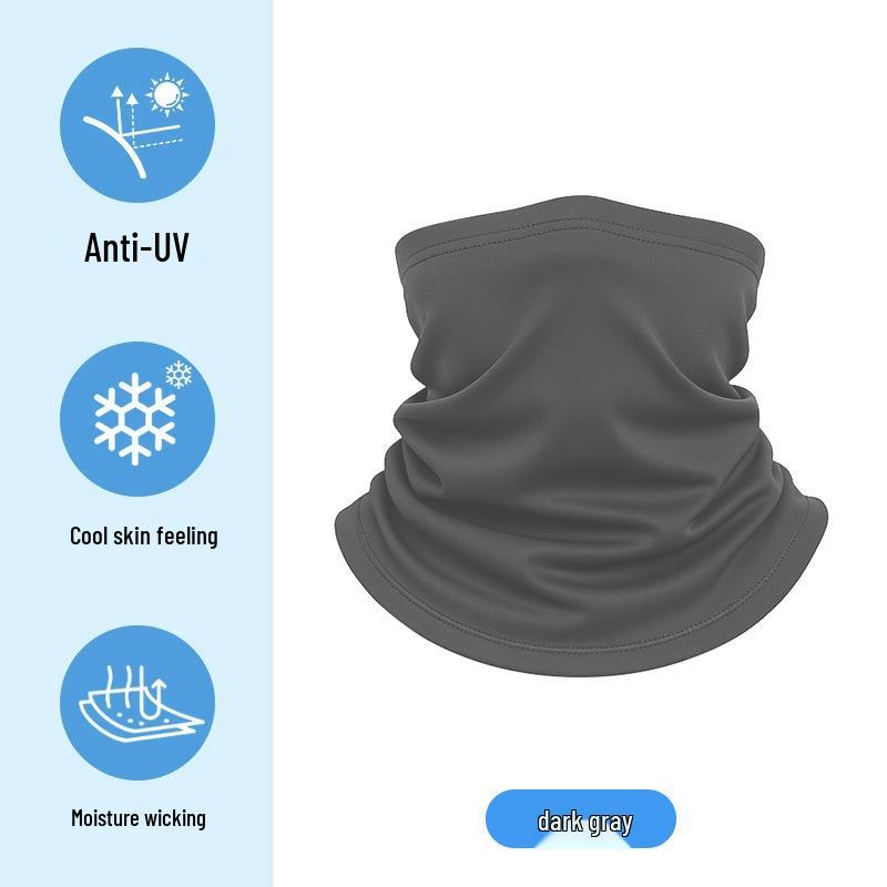 Dětský letní kreslený nákrčník z ledového hedvábí - UV ochrana a multifunkční šátek na hlavu pro cyklistiku