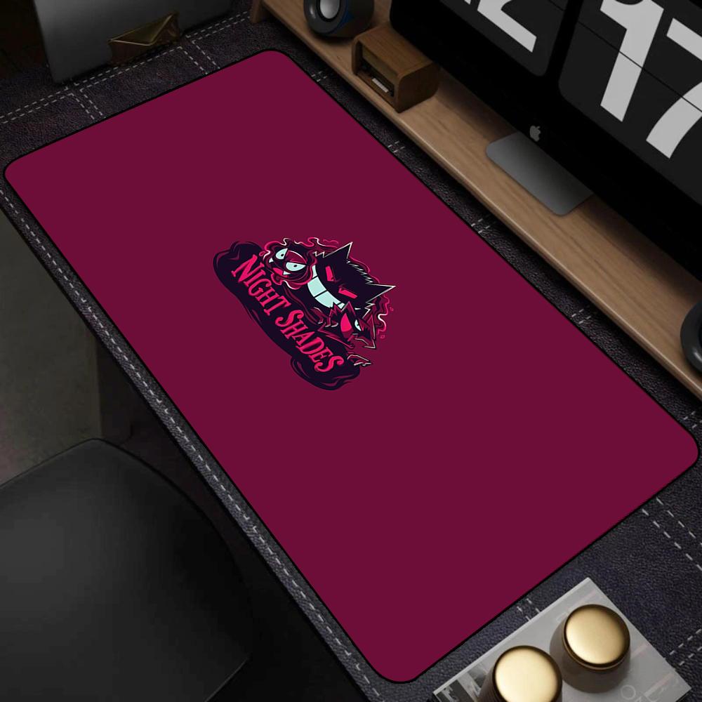 Mouse Pad Laptop Japan Anime Purple Ghost Mousepad PC G-gengar Grande Keyboard Rug Large P-pokemonS Gaming Accessories Desk Mat