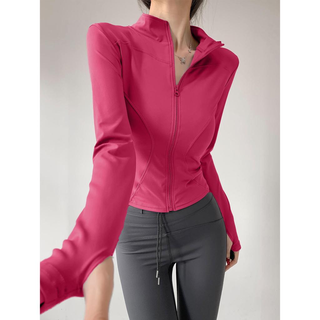 Giacca Sportiva da Donna Asciugatura Rapida Protezione UV Vestibilità Slim per Yoga e Corsa