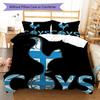 Tottenham Logo  Bedding Quilt Set Quilt Cover Pillowcase Home Decoration Birthday Gift (1 * Duvet Cover + 2 * Pillowcase, Without Core)