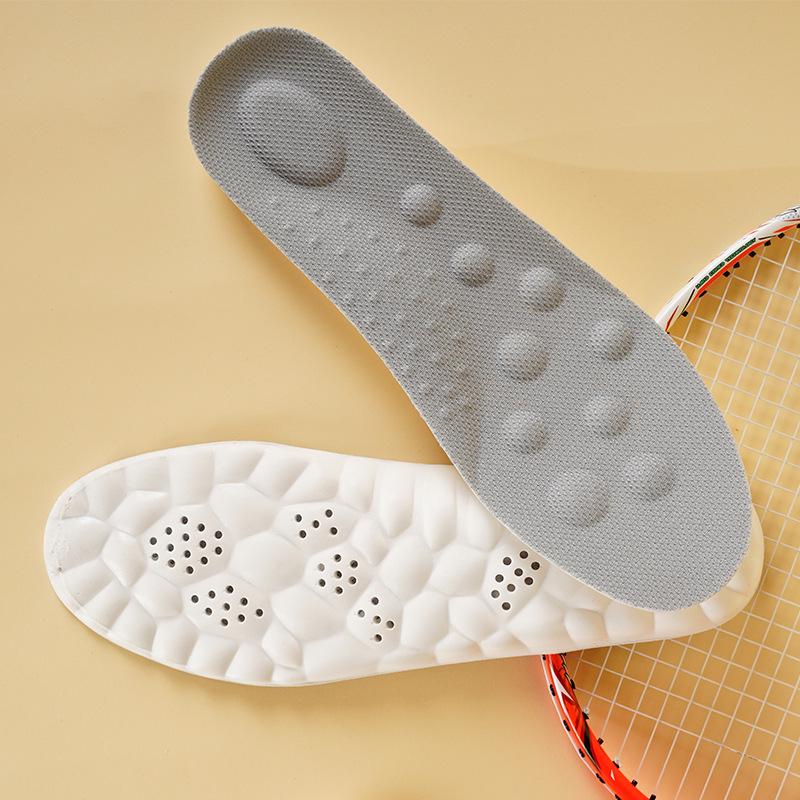 Cushioned Sports Insoles: Deodorant, Breathable, Shock-Absorbing, and High-Elastic for Long-Lasting Comfort