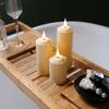 Rechargeable Flameless Candles with Remote Timer, in/Outdoor Waterproof LED Flickering Pillar Candles Set of 6 (D2 x H4/5.5/6.5"), Battery Operated