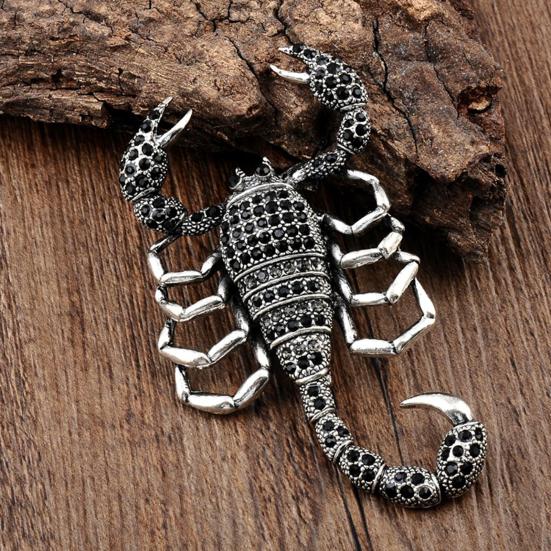 Brosche Anstecknadel Skorpion Strass Schmuck Funkelnde Tierbrosche Kleiderdeko