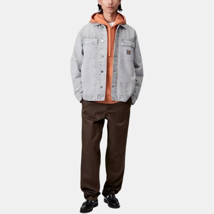 Carhartt WIP FW25 OG Arctic Jacket Classic Loose Button Double Pocket Long Sleeve Single Breasted Denim Jacket Men jackets I035817-89-5F