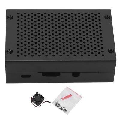 Protective Case for Raspberry Pi 3 Housing Enclosure Casing Aluminium Alloy with Cooling Fan