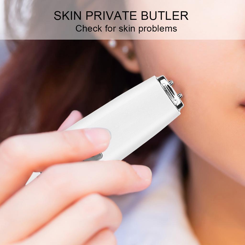 Skin Oil Content Moisture Analyzer Face Skin Elasticity Whitening Degree Tester Detector White