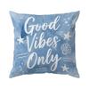 Pcs Light Blue Ocean Watercolor Series Patterns Single Sided Printed Cushion Coverfor Home Decoration