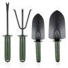 Garden Tool Set4 Pieces Garden Tools Including Hand Shovel Transplant Shovel Weeder and Hand Rake with Non-Slip Handle Idea for