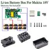 Li-ion Battery Case Charging Protection Circuit Board PCB LED Indicator Label Box For Makita 18V BL1850 BL1830 Li-ion Battery