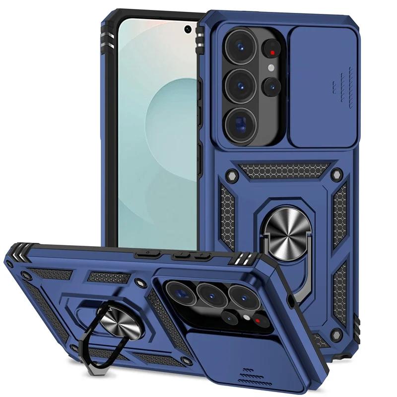 Shockproof Armor Case For Samsung S26 Ultra 5G Camera Lens Protection Fundas For S 26 Plus S26Ultra Magnetic Holder Ring Cover