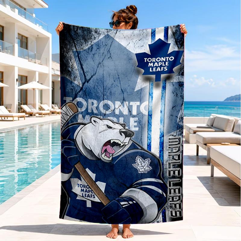 Toronto Leafs Hockey Beach Towel, Super Soft Microfiber, Perfect Gift for Her/Him, Birthday, for Pool, Beach, Travel, Decor Beach Party