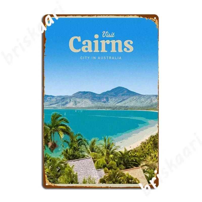 

Visit Cairns Poster Metal Plaque Cinema Living Room Living Room Classic Poster Tin sign Poster 20x30cm