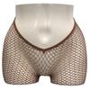 Women's Glittering V-Waist Fishnet Stockings with Silver and Gold Threads for Nightclub or Stage Wear