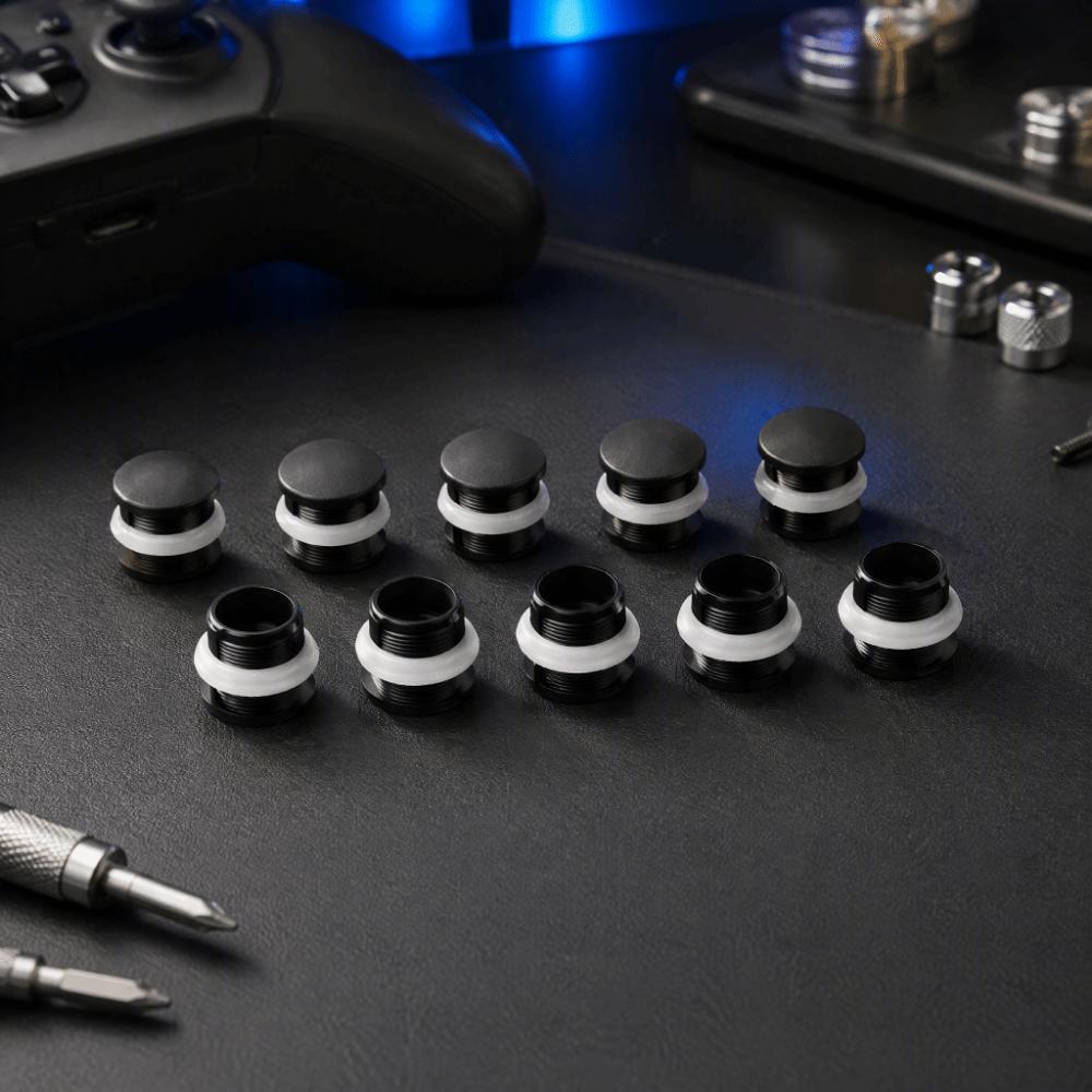 10Pcs Retaining Ring Push Button Hole Filler Joystick Button Replacement  For Arcade Machine