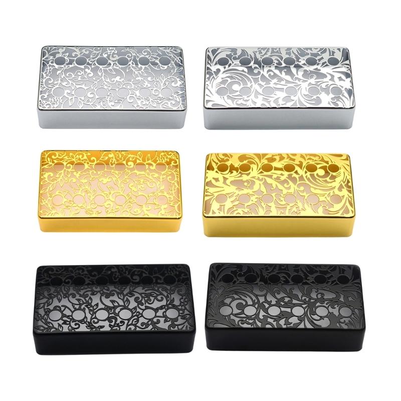 Black Neck Pickup Cover Pickup Covers Humbuckers Brass Guitar Pickup Cover for Strats Styles Single Coil Pickups Bronze
