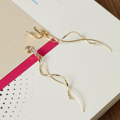 Long Tassel Mosquito Coil Ear Clip No Piercing Female New Earrings