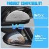 For BYD Yuan Up /Atto 2/ S1 Pro 2024 2025 2026 2Pcs Car Side Door Rearview Mirror Cover Shell Cap Decorative Carbon Fiber Black