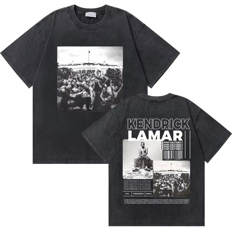 

Washed Vintage Kendrick Lamar They Not Like Us Album Graphic Tshirts Unisex Casual Oversized Tshirt Unisex Hip Hop Fashion T Shirts 2XL