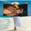 1pc Freddy Bear2 Beach Towel, Comfortable and Thick, and Swimming/Bath/Picnic/Camping Towel, Suitable for Seaside Beaches