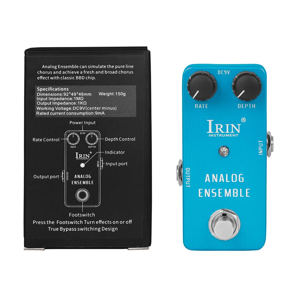 IRIN RS-07 Analog Ensemble Pedal True Bypass Guitar Effect Pedal Simulate The Pure Line Chorus Pedal Guitar Parts & Accessories