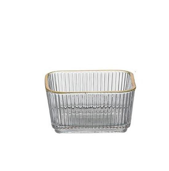Japanese-Style Glass Fruit and Snack Plate for Living Room Coffee Table