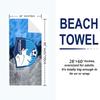 B.B Print Beach Towel, Large Soft Quick Dry Towel for Beach Camping Swimming