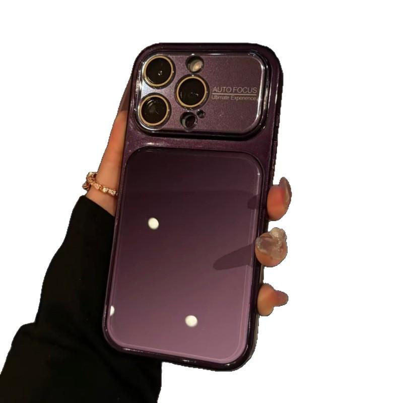 Three-dimensional Contrasting Color Large Window, Suitable for Apple 18promax Mobile Phone Case 17 All-inclusive 16 Anti-drop 1514