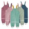 Pantaloni da pioggia impermeabili foderati in pile per bambini – Salopette unisex per bambini piccoli e dell'asilo