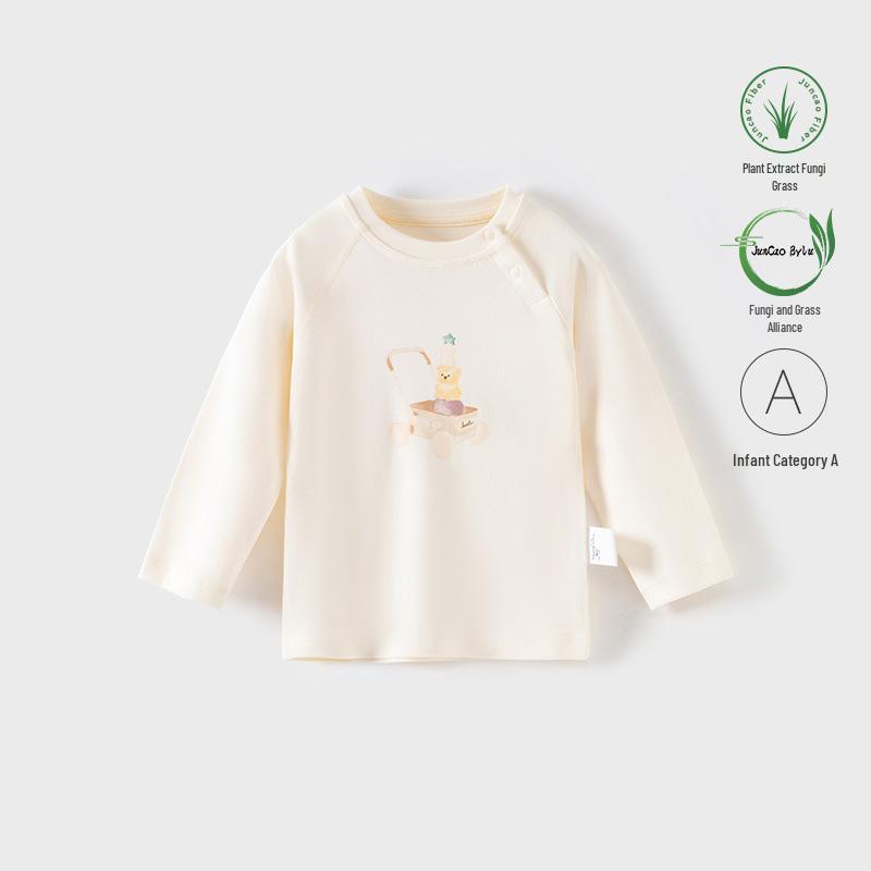 Infant Round Neck Long Sleeve Base Layer for Spring and Autumn
