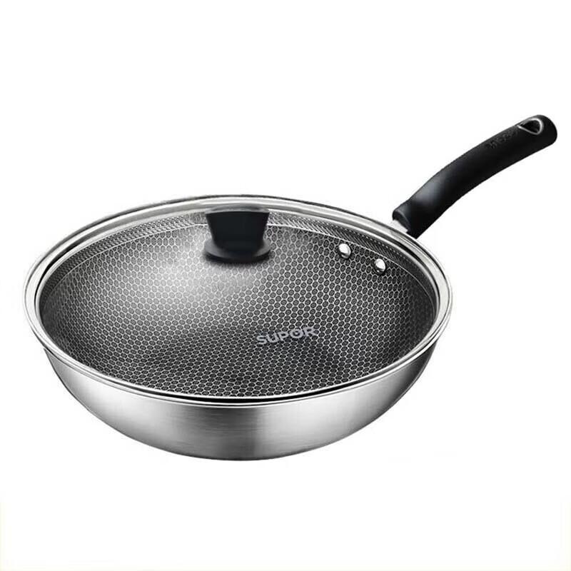 SUPOR 30cm Honeycomb Composite Steel Wok
