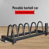 Multi-functional Movable Barbell Plate & Bar Rack with Wheels