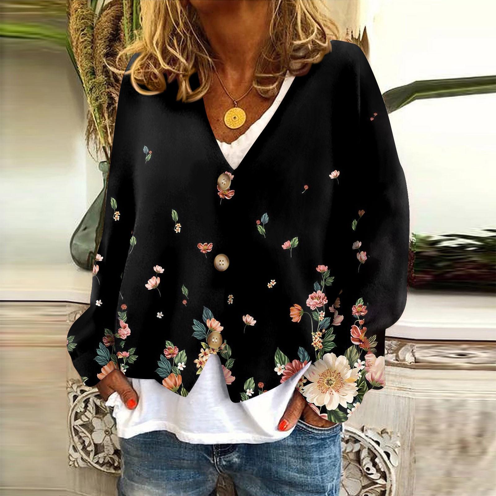 

Женская куртка, модная, повседневная, с рождественским принтом, с длинным рукавом, пальто L чёрный