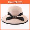 Wide Brimmed Fashionable Women's Hat With Butterfly Bow And Letters Perfect For Summer Sun Protection