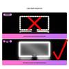 LED Car Sun Visor Makeup Mirror with Three-Speed Dimming