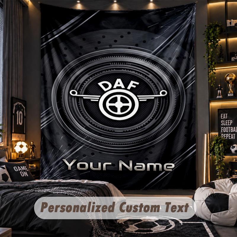 TapestryDAF Custom Name Text Personalized Wall Hanging Tapestry Home Wall Decor